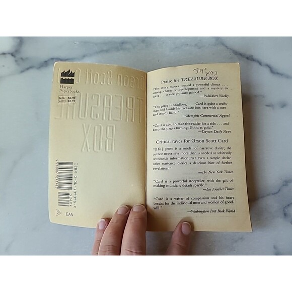 Treasure Box By Orson Scott Card Paperback - Picture 2 of 10